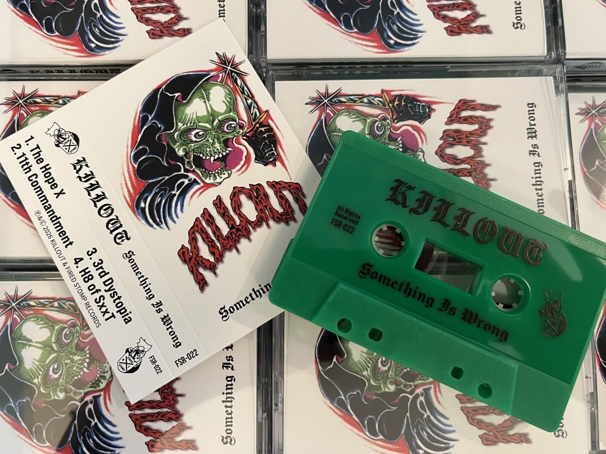 KILLOUT83's tweet photo. カセットテープを数量限定でライブと通販で販売するのでこちらもぜひ！ https://t.co/HH1X9Q4pPf