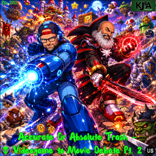 KJandApodcast's tweet photo. Jay &amp; Kevin continue their dive into the accuracy of video game movies. Which adaptations stayed true to the games, which missed the mark, and does accuracy even matter? 🎮🎬

Links ⬇️ 

@unfpod @PodNationPods #Warcraft #Megaman #MGS #Sonic #SuperMarioBros #kjandapodcast #fyp https://t.co/GMn5cVL5fy