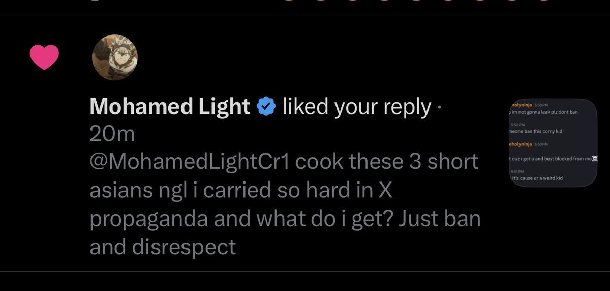 youngaztecscho's tweet photo. @HeisenbergGSB Heisenberg mad aura cook🔥🔥🔥☠️”start liking the tweets faggot” and plus @MohamedLightCr1 the 🐐 liked my tweet lol. Plus becuz bestna and 74 are instabanning and disrespecting me when I literally carried these short asians on X propaganda @efebey_cr @mindlesswalker0 @RyIey42 @NateJfl