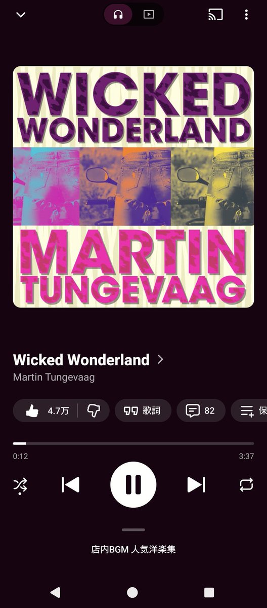 muranii's tweet photo. 今日の通勤中のBGMはこれ！テンション上がります。🎧✨
「Wicked Wonderland」- Martin Tungevaag
​#音楽 #通勤中 #MartinTungevaag https://t.co/a749JZU8pD