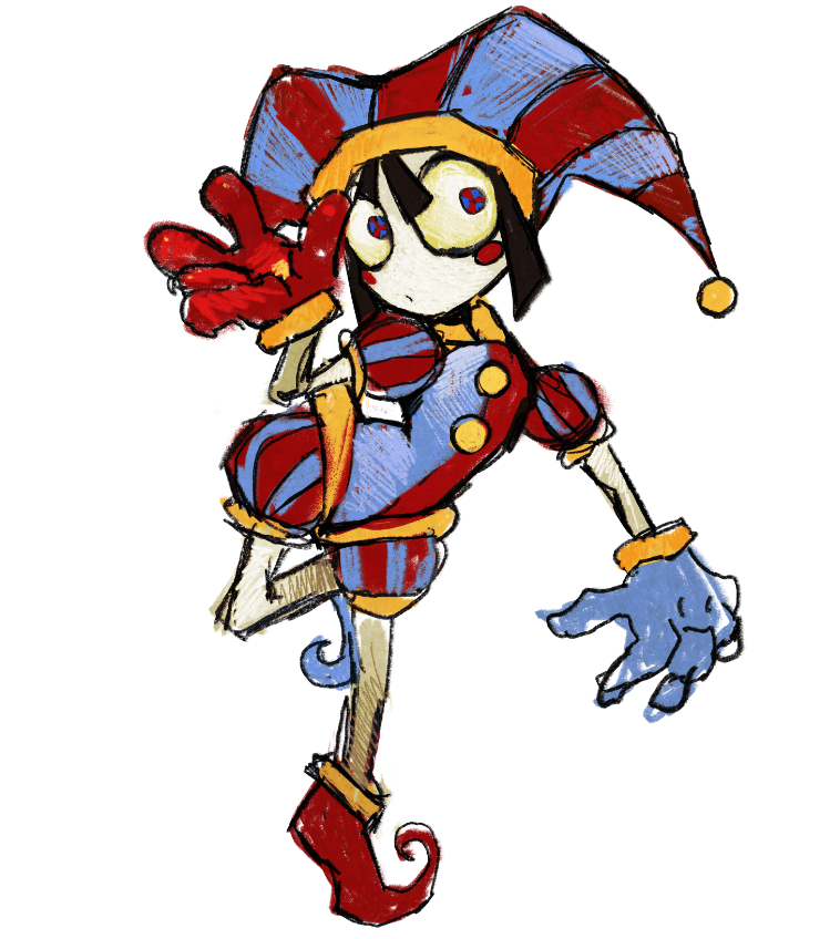 Soy_ette01's tweet photo. my friends r watching the tadc movie so i drew pomni https://t.co/6ED8v9JOHu