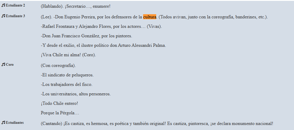 bravomemo's tweet photo. En el texto original de La pérgola de las flores hay una protesta en que los estudiantes apoyan demandas de pergoleras. No es un cambio. No es una "encerrona" #noguera https://t.co/BEIwCT2VKc