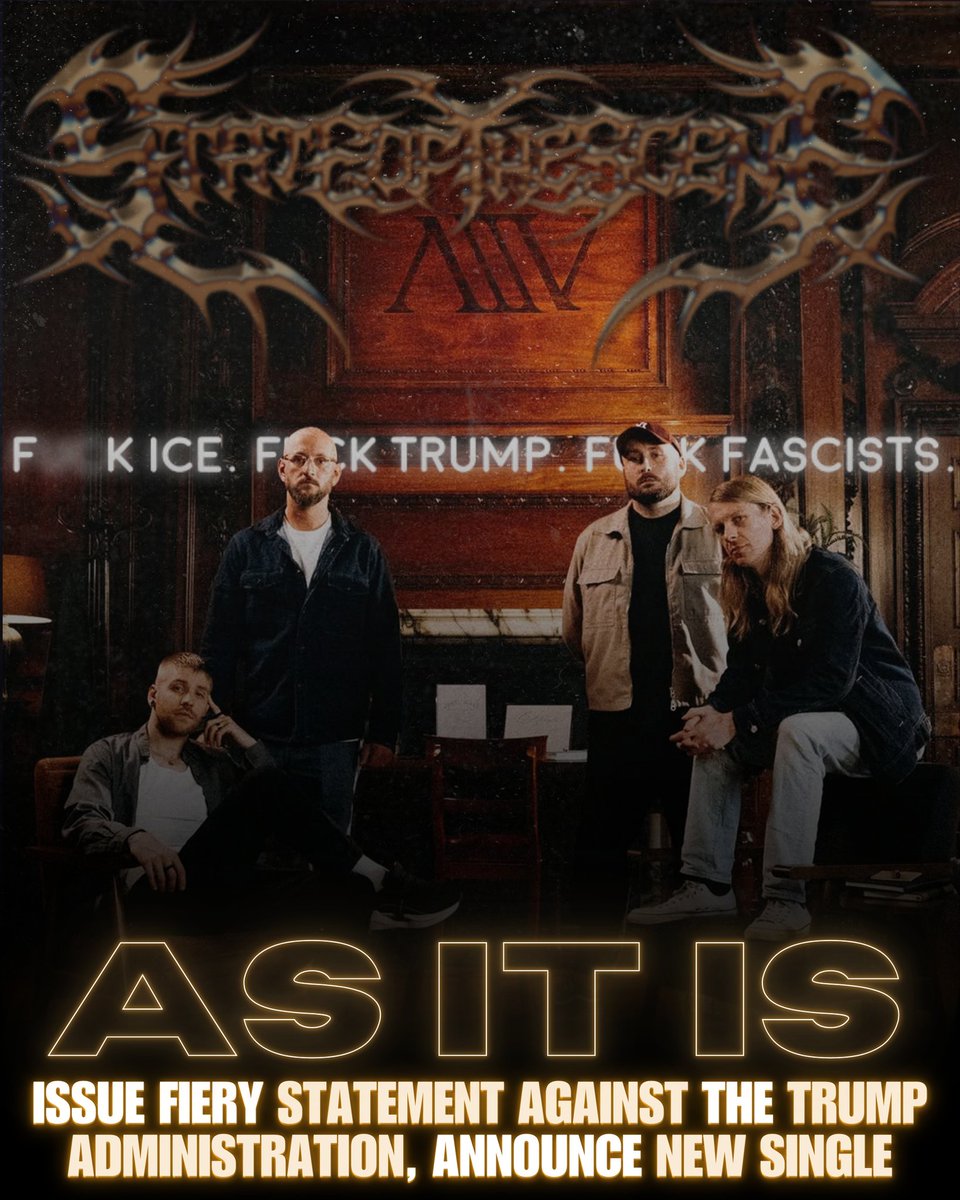 SOTSPodcast's tweet photo. As It Is promise to deliver a potent, and extremely relevant new single tomorrow driven by the ICE raids plaguing the US and "being American in the current political climate."

Live. Laugh. Love. Los Angeles is streaming everywhere at midnight. https://t.co/3xGN3IEXa6