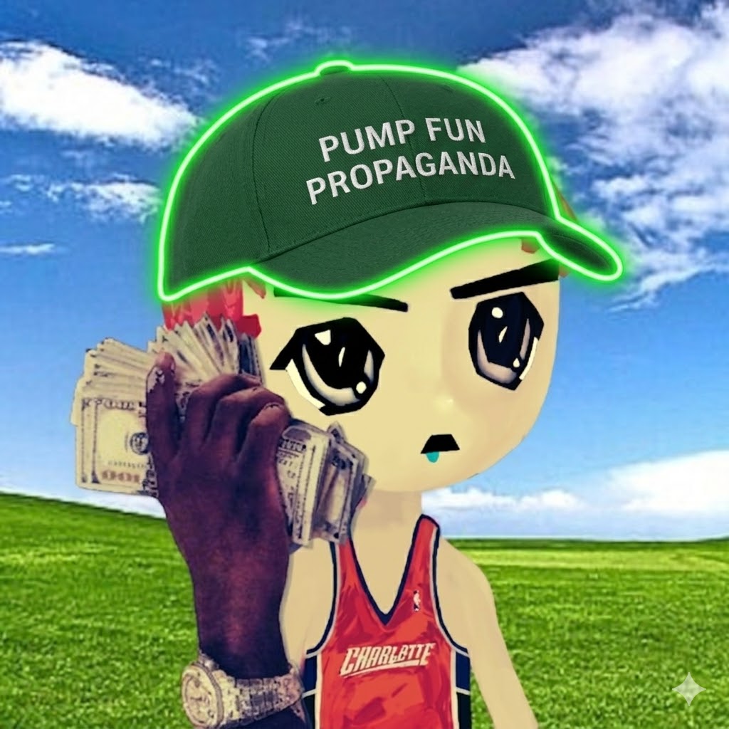 flikeroo's tweet photo. We are spreading the $PFP globally.

Imagine whole CT wearing the same hat spreading the word of PUMPFUN PROPAGANDA?

Not only spreading its propaganda, but also getting PAID for it.

CA: 4KDoCL4ZSncZvWpszDS5BJQhXmS7M4ibpFPTpqop8XMz https://t.co/CCB5RFAJUK
