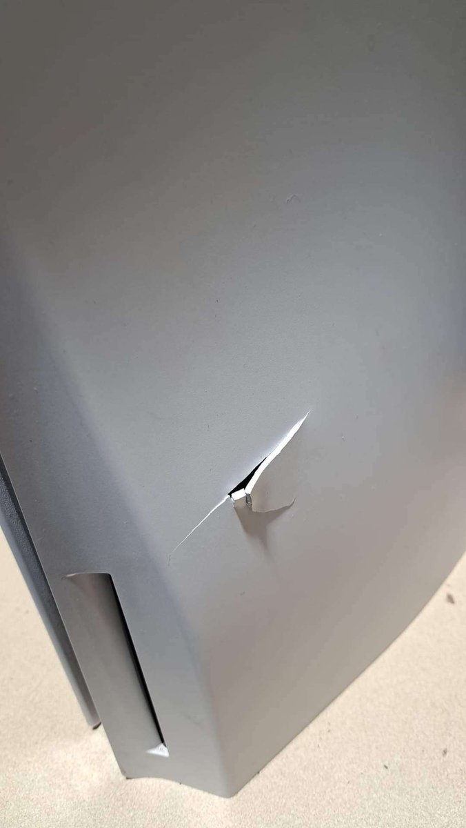 Albasloth's tweet photo. @calmboy2019 Think the only one that tops it was getting a ps5 with a bullet stuck in it cause he shot it. https://t.co/9mZ201LjLQ