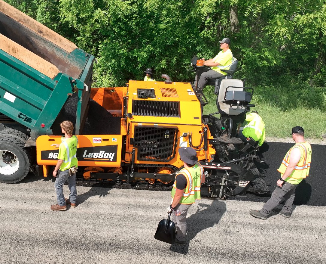 RMSequipment's tweet photo. Smart Construction &amp; Paving Solutions Manager Chris Potter and Filed Technician John Lemke held a training for the City of Cedar Rapids on their LeeBoy 8616 paver last week. https://t.co/HCRA2hDJTY