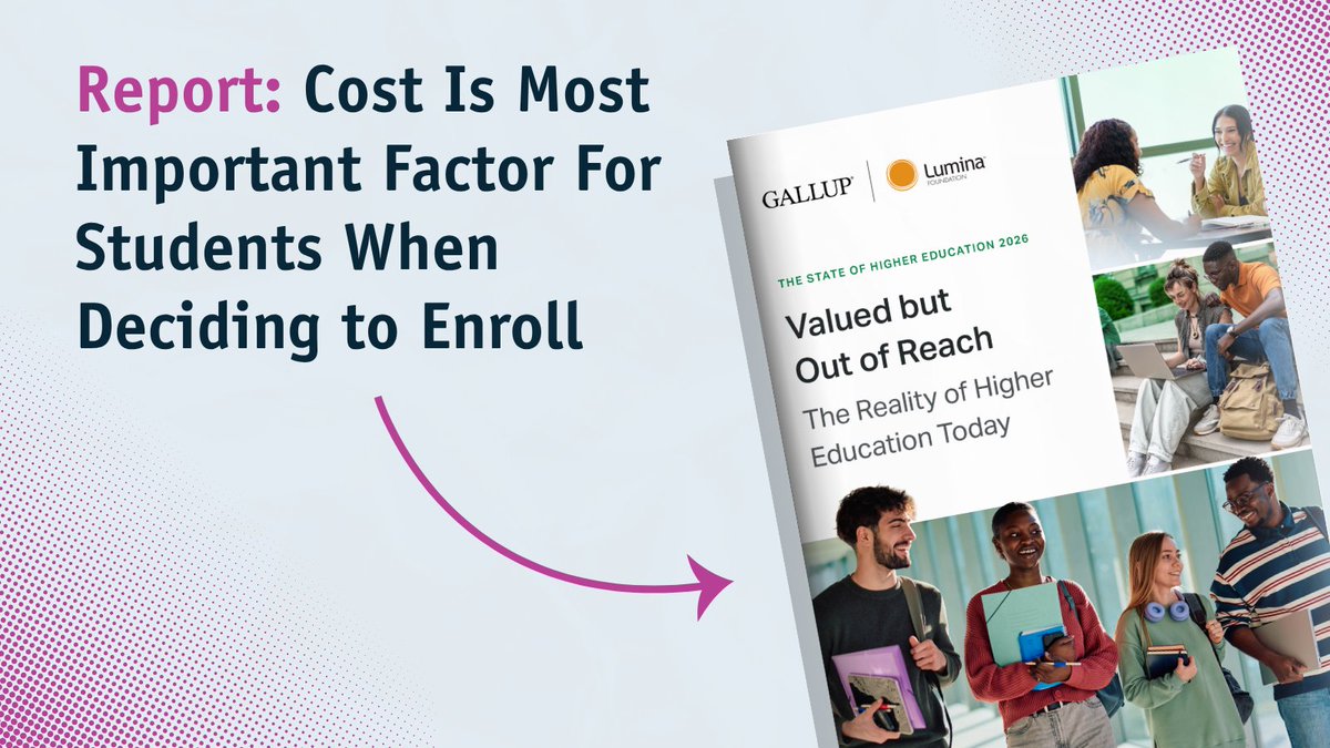 nasfaa's tweet photo. While adults continue to link college degrees to career success, many adults don’t believe students have access to quality, affordable higher education, a new report from @Gallup and @LuminaFound found: https://t.co/ryFu1q8X7T https://t.co/QVDLrYhcJU