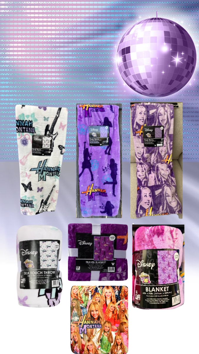 HannahWorlddd's tweet photo. Is anyone collecting the Hannah Montana Blankets 👀 https://t.co/0SttS1Sz4l