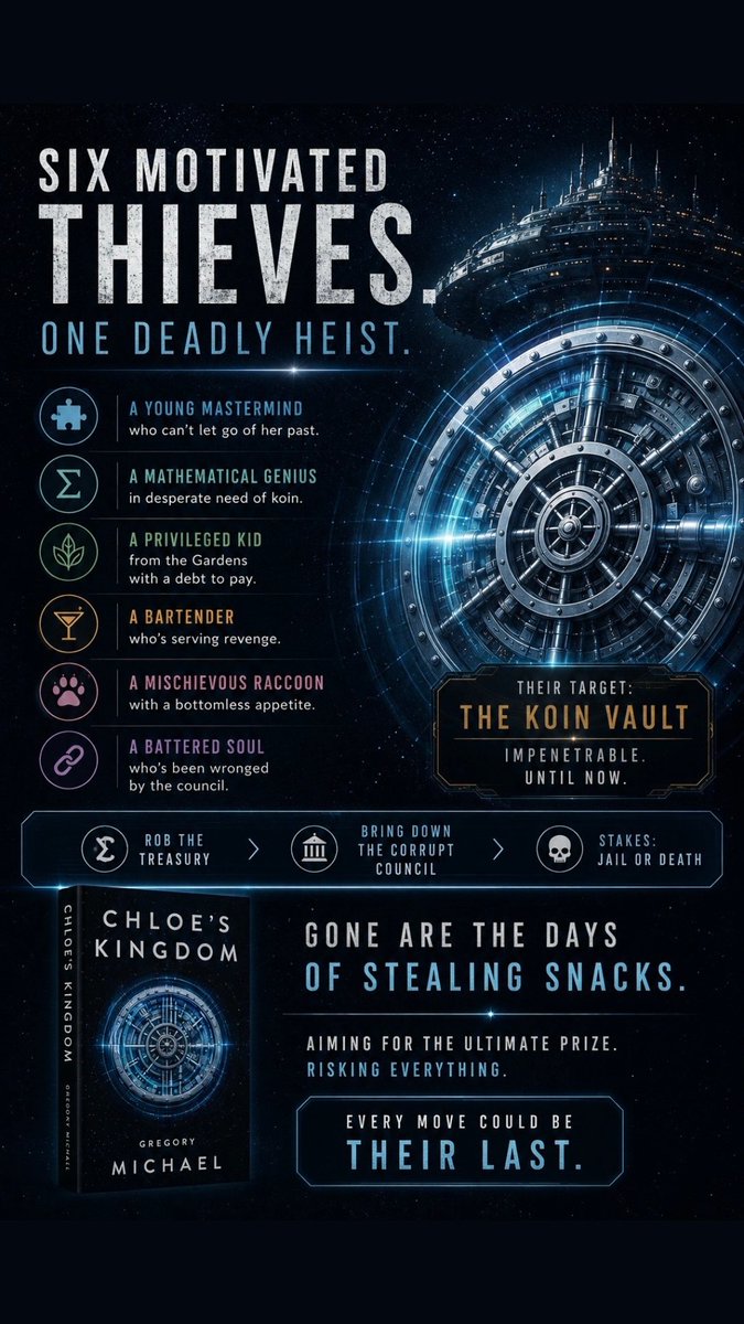 _GregoryMichael's tweet photo. Made this with @grok for Chloe’s Kingdom 🚀 

Awesome way for indie authors on a budget to make marketing materials. https://t.co/DJCkriAD9D