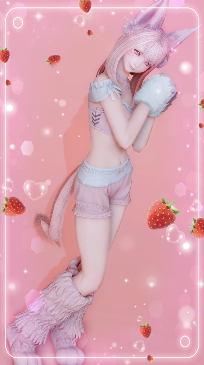 もふもふ૮꒰⸝´ ꒳ `⸝⸝꒱ა🍓 #ミコッテ #おはミコ #Miqote