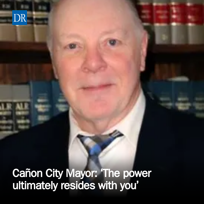 ccdr's tweet photo. Cañon City Mayor: ‘The power ultimately resides with you’ https://t.co/jWDUc0WVLC https://t.co/nqc4lVIw0h