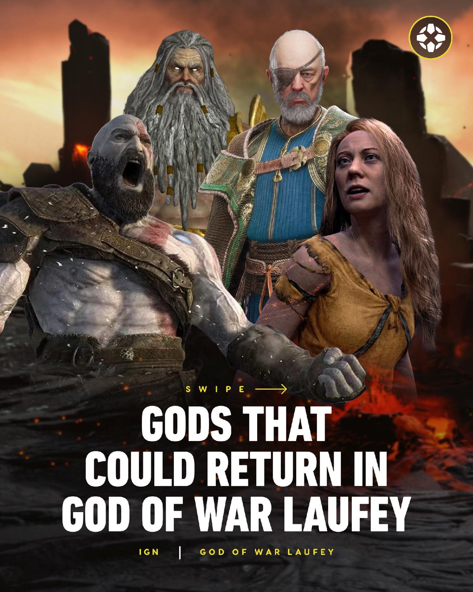 IGN's tweet photo. Since God of War Laufey is set in the afterlife of the deities, there's a long list of gods who were left in the wake of Kratos' path of destruction that could pop back up. #IGNSummerOfGaming https://t.co/zFdbjbFd5x