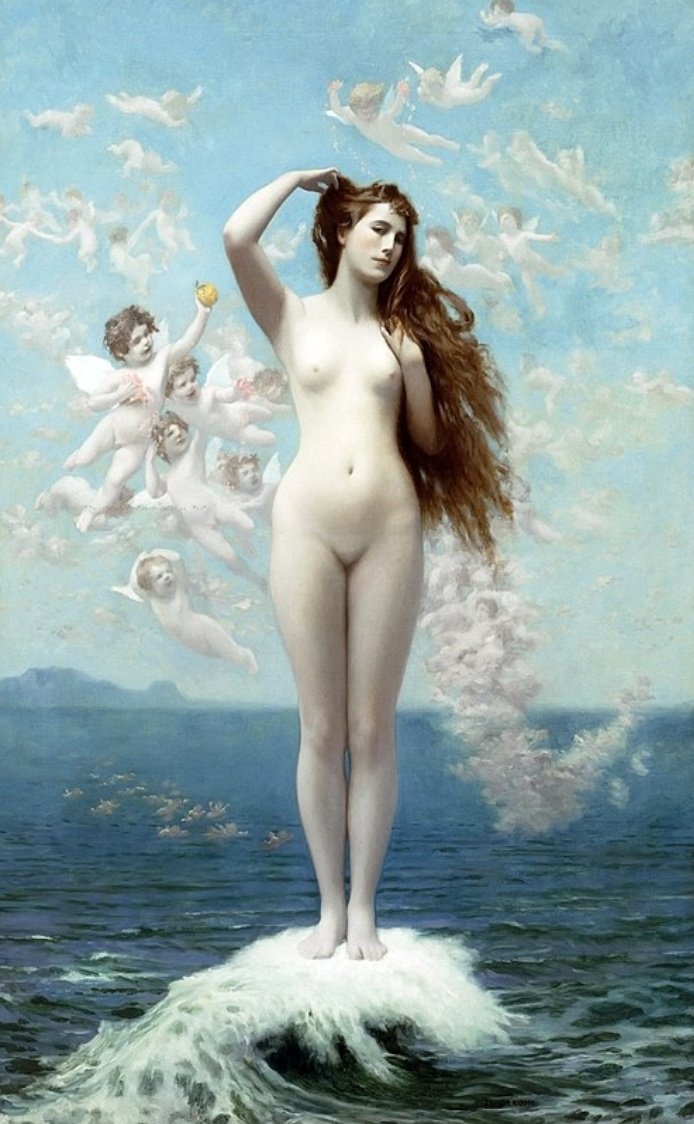 Tybaldo82's tweet photo. "The beauty myth is always actually prescribing behaviour and not appearance."
Naomi Wolf 
(El Nacimiento de Venus)
#art by Jean Léon Gérôme https://t.co/b3Hq9Cu2jA