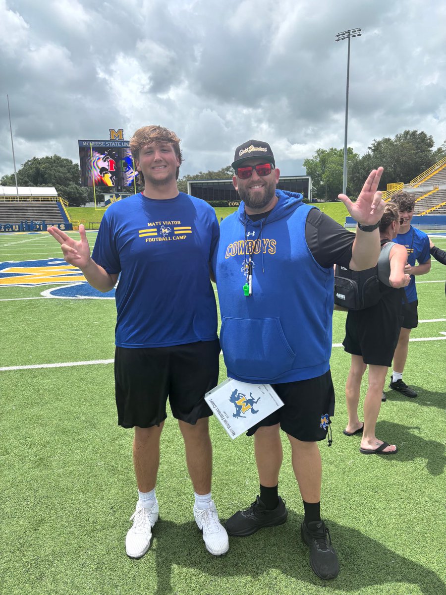 DougKelley_'s tweet photo. After a great conversation with @CoachTReese @Coach_Segler and a great camp, I’m blessed to receive another D1 offer from McNeese State University @Z_Leger @_SMHSFootball https://t.co/dFA4iUDtzl