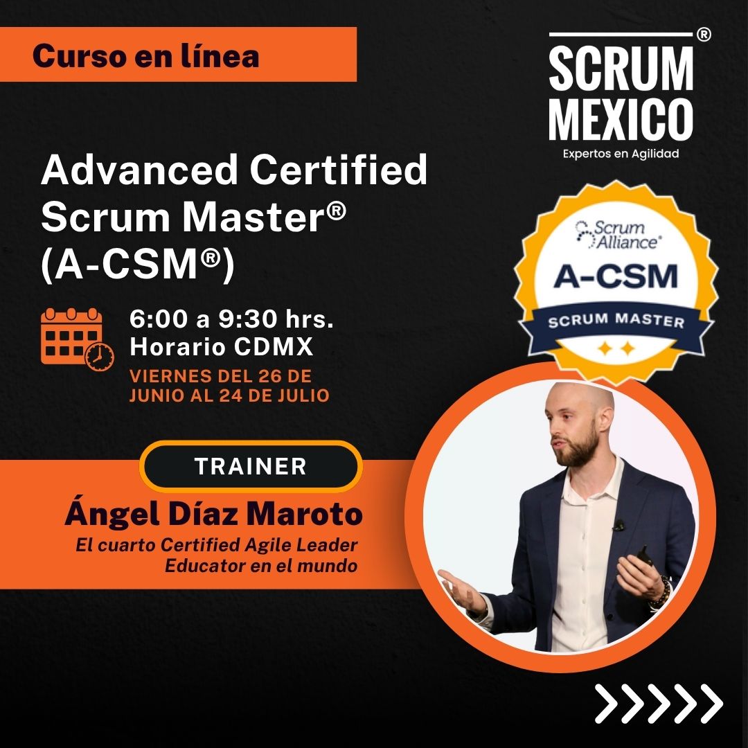 ScrumMexico's tweet photo. Da el siguiente paso en tu evolución profesional como Scrum Master. https://t.co/9tfVRJyX4X