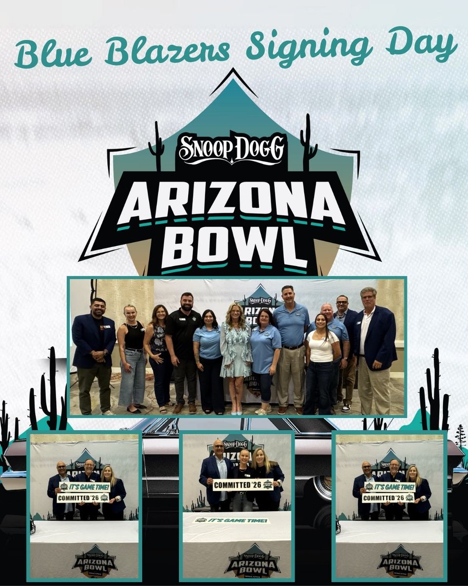 theARIZONABOWL's tweet photo. One of our favorite days of the year with some of our favorite people on the planet. We celebrated our 2026 Signing Day with our incredible Blue Blazers last night, and the class of '26 is going to bring it! Thank you to all of our Blue Blazers who continue to be the lifeblood of the Bowl!