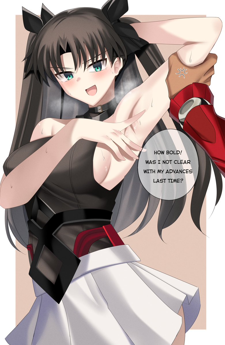 R31_44's tweet photo. Rin is testing Archer....
 #HSRxFate #Fate https://t.co/bbgZoC5x3w