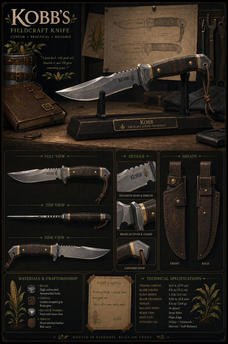 KobbVT's tweet photo. Aye, I got myself a custom knife design! 🔪🌽 https://t.co/pROi0tkP2M