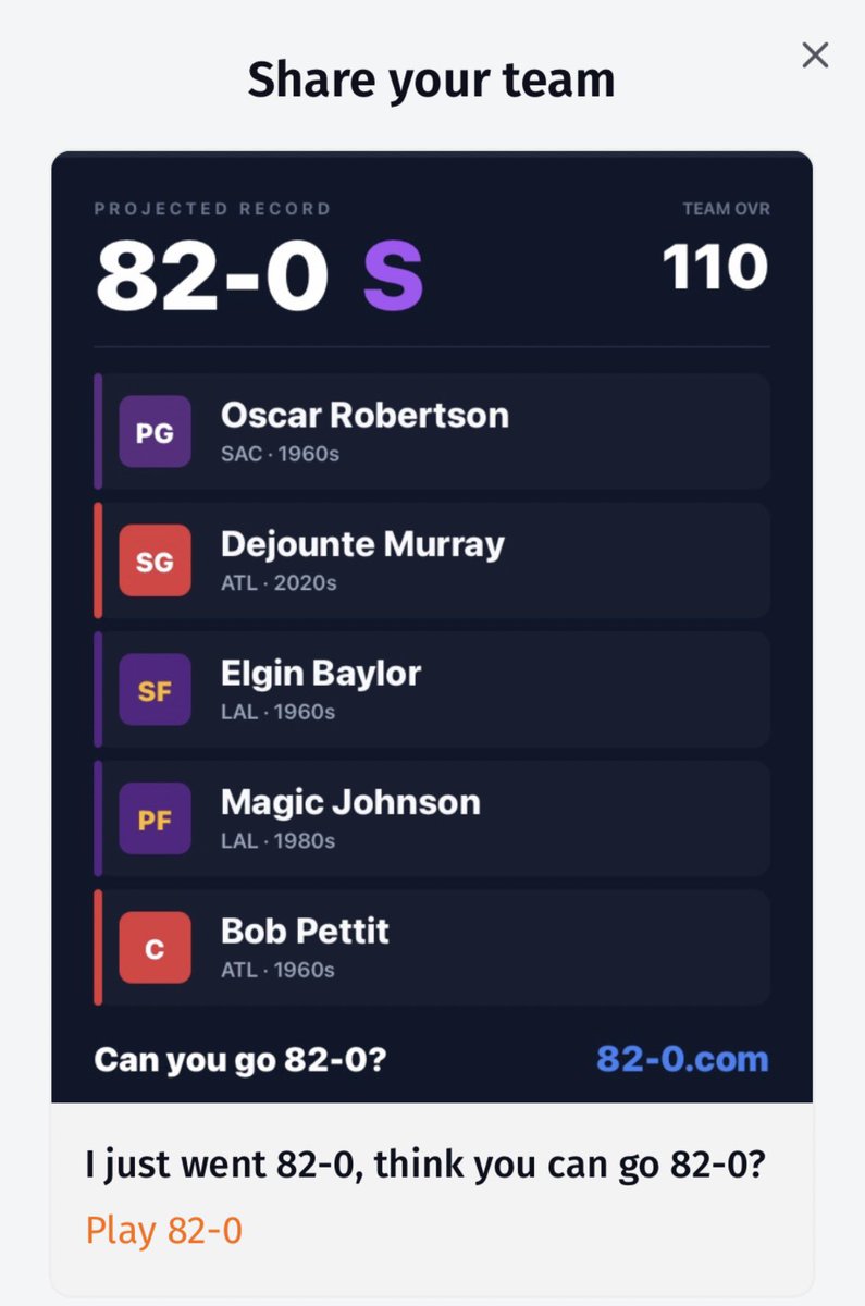 TenMapleBats's tweet photo. @VanLathan After many, many fails I got two 82s in a row! Wish I had a better slip at +10000000 on back to backs featuring Robert Pack and Dejounte Murray! https://t.co/eh88XaGWJn