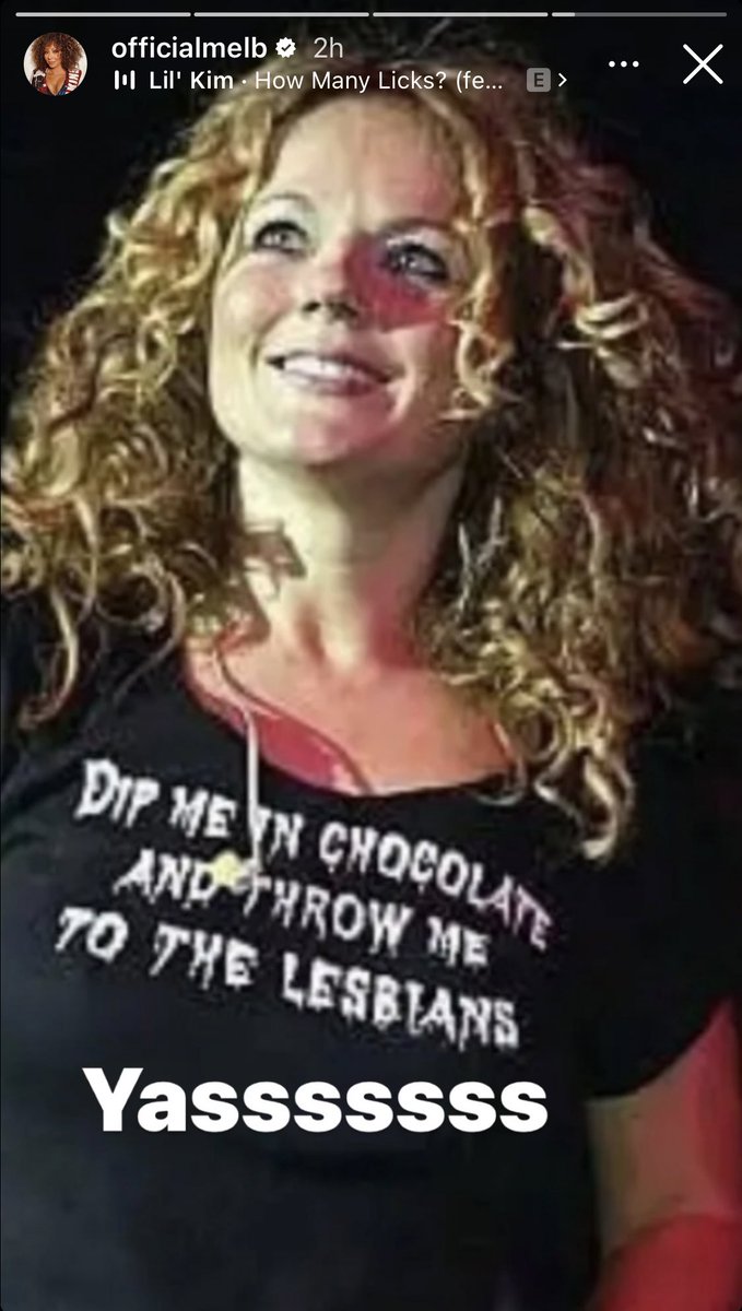 obviousval's tweet photo. thinking about how geri unfollowed mel b after these instagram stories for her birthday two years ago 😭 https://t.co/wBVMfHIx8w