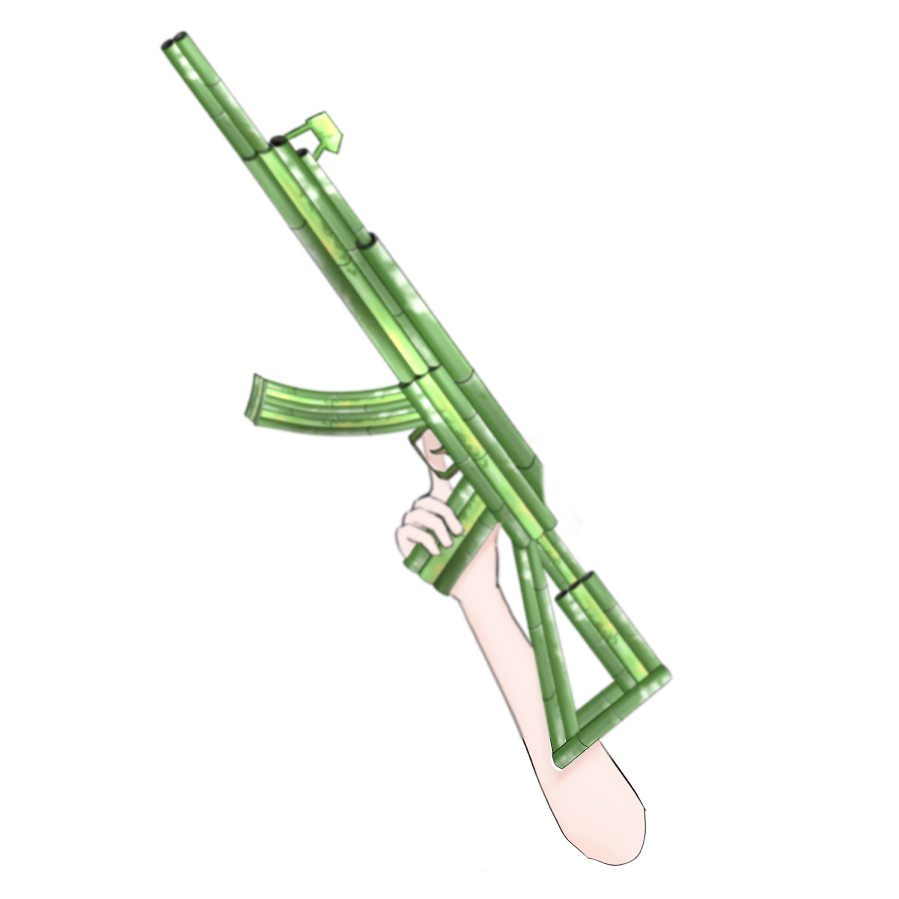 DaiDesign's tweet photo. #ホロ金策サバイバル２ 
竹の銃描いてみた
ご利用は自由にどうぞ https://t.co/8kKmok5nGf