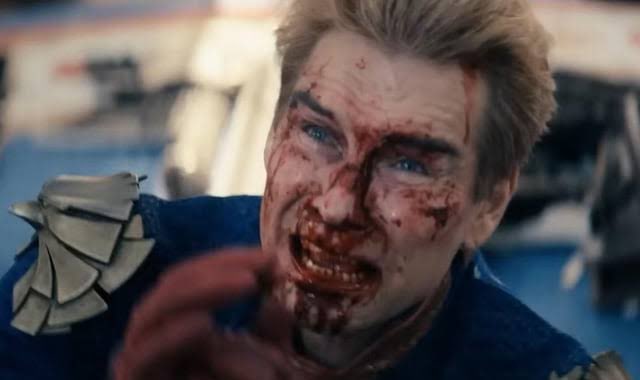 fw_Badman's tweet photo. Unpopular opinion: Homelander’s death was PERFECT. He went from god to begging on his knees like a scared human, that’s exactly what an evil villain deserves. People complaining wanted him to win? 😭 Change my mind https://t.co/71nBHayTyq