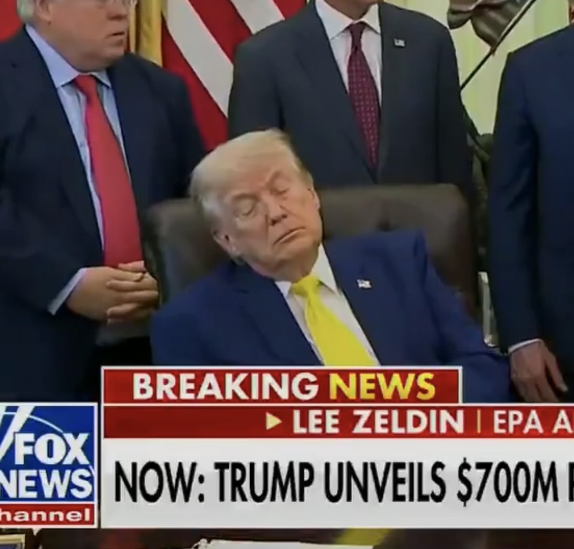 GenXLib66's tweet photo. @catturd2 Anyone else sick of the pedophile falling asleep during meetings? https://t.co/PibOxlpMhl