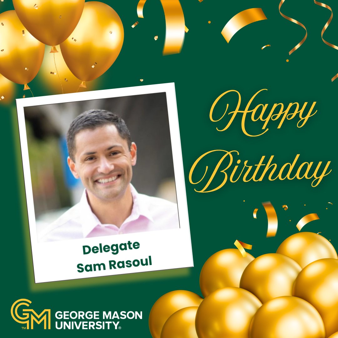 MasonGovComRel's tweet photo. Happy birthday to @Sam_Rasoul! Thank you for supporting Mason Nation. https://t.co/Wh6Id9WQAa