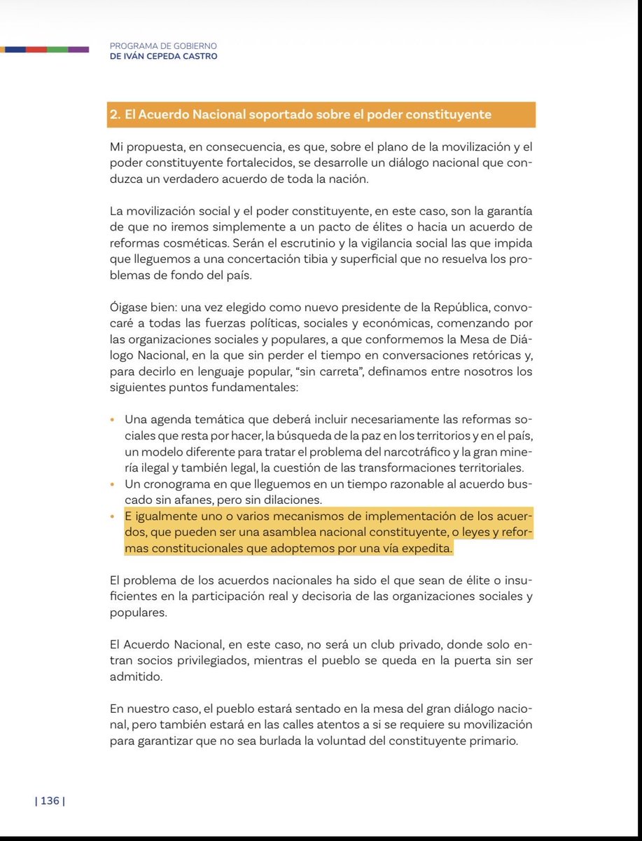 ANDRESCAMACHOM1's tweet photo. @Vilipendiad0 No se dejen engañar, lo que se vota es el plan de gobierno y en éste aún aparece la Constituyente https://t.co/T6TzUBMkbp