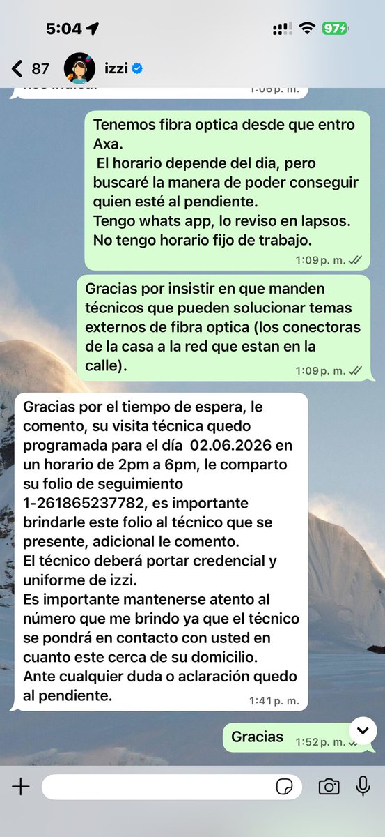 minjy16's tweet photo. @ayudaizzi 
Levanté reporte de servicio, vendrían el martes…. Me dejaron plantada.
El mismo martes levante reporte, agendaron para hoy…. Y no han llegado ni se han reportado. 
 Cuantas veces hay que solicitar el servicio para que vengan?  O dejo cambiar de proveedor? https://t.co/N8XVm8K3Iq