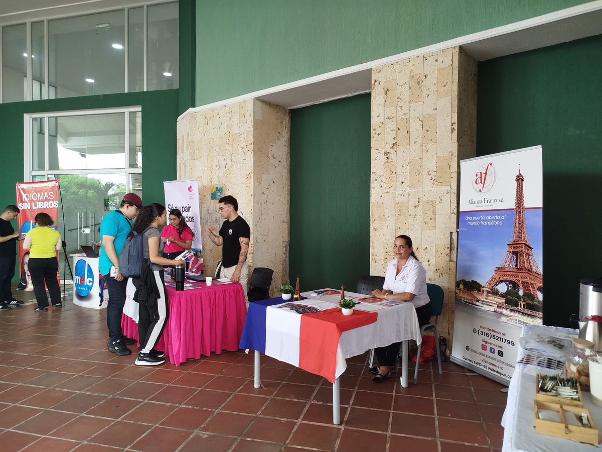 afvalledupar's tweet photo. Felicitamos a la Facultad de Ciencias Admninstrativas de la @UnicesarOficial por su feria "Intercultural Fair 2026" en la cual la Alianza Francesa de Valledupar participó para ofrecer perspectivas de desarrollo internacional a sus estudiantes... ¡Muchos éxitos les deseamos! https://t.co/IelkCFZttF