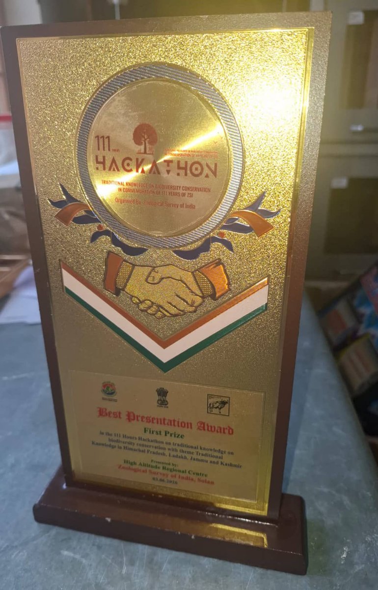 gdc_drass's tweet photo. Department of Zoology @gdc_drass led by @javednaqikargil Secures First Position in Regional @SurveyNrc48894 Hackathon. Will represent Trans-Himalayan North Region at National Level.
@lg_ladakh @ashishkundra @LadakhSecretary @ULadakh @imteeaz_kacho https://t.co/9ShrrIM6PL