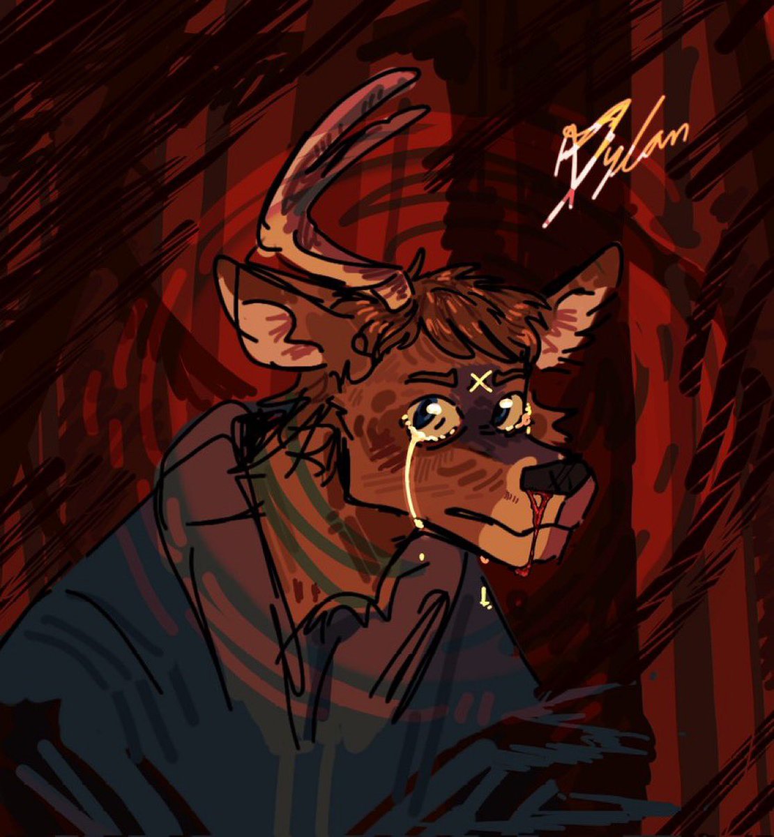Beastserifstar's tweet photo. Guys …

I need help finding the guy who made this awesome drawing of my OC Dylan based on a deer I shot.

As much as I want to I never really use this art because I hate that I can’t give them the credit for it

Thx :3 https://t.co/b7QVINfCGG