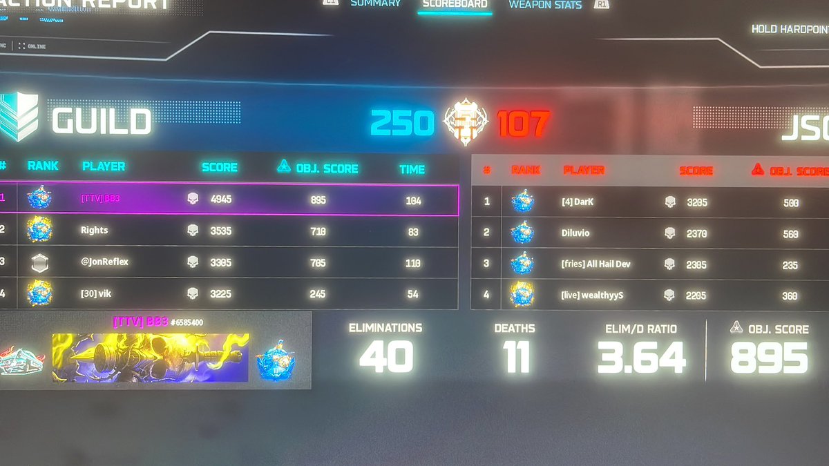 BB3cod's tweet photo. why am i losing -40 sr for the opponent deductive?? we are all diamond. i should be getting +70 and i lose 40 sr for winning? @Parasite @CallofDutyCM @TreyarchCM https://t.co/w2RVPPpIrX