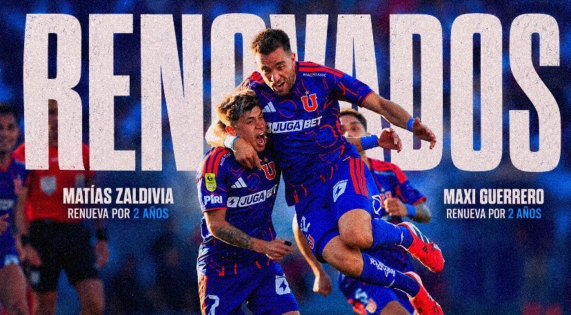 ambe34041's tweet photo. ℹ️RENOVADOS✍🏻🔵

Matías Zaldivia y Maximiliano Guerrero han renovado por 2 años más en la @udechile ✅

Esto debería hacerse oficial en las próximas horas o días.

¿Que opinas de estas nuevas renovaciones?👀 https://t.co/PEkFydg6fl