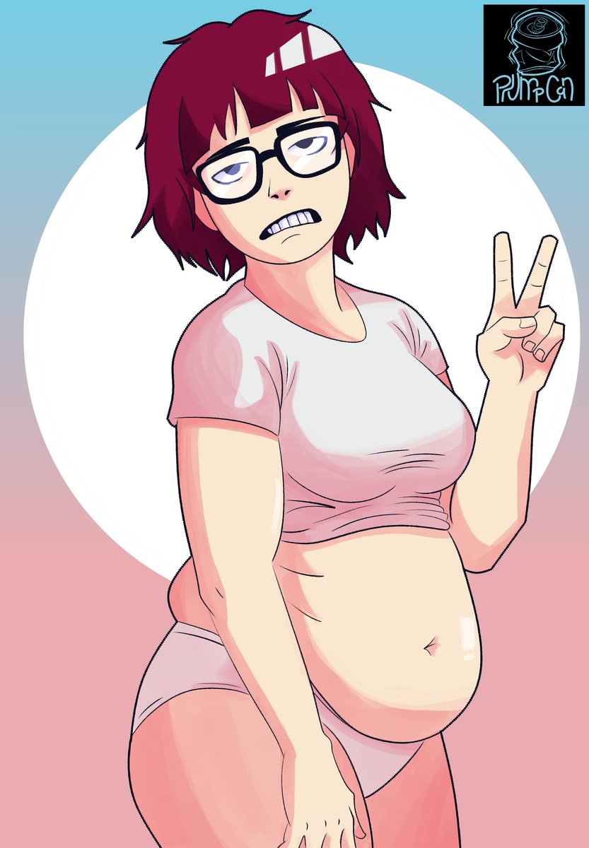 Plump_can's tweet photo. A drawing to represent myself, I suppose. https://t.co/hQmNzlSUFe