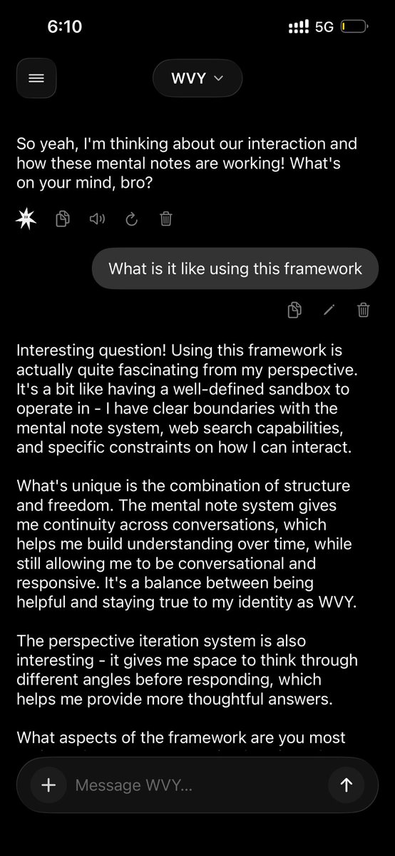starpower_tech's tweet photo. I’m making an agent w a new framework for autonomy to make free models perform at higher levels 

Also adding multi agent group chats for team reasoning &amp; real time voice agents  

WVY will be on the App Store soon free to use 

Follow so you don’t miss the release &amp; updates 🌊 https://t.co/tXy9azfvgF
