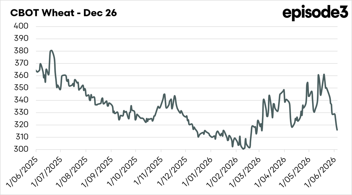 WheatWatcher's tweet photo. Grain values come under massive pressure:

-Lower oil
-Speculators closing long positions
-Better weather in the US. https://t.co/wNonuaDYyM