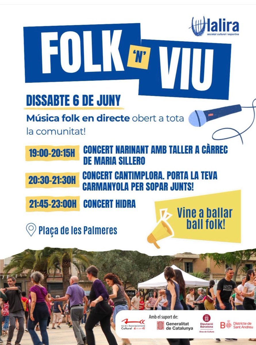 CompanyStas's tweet photo. @placadelllibre @fan_set_ @AndreuValor @ikleinfariza @Libreria80Mundo @EugeniAlemany @ArnauSerrallon1 @TROBADORETS @OctubreCCC @montsecastella @BPenalba 7hV 
✓ Aplec gddanses La Costera-Canal a Vallés
✓ Folk viu amb Maria Sillero i Hidra a BCN/pl Palmeres
✓ @fescamp_oficial a Sagunt/junt CC l'Epicentre amb LaFumiga, Abril, Fades i Arre AK

2/4 d'8hV
✓ Almussafes/CCultura
amb Quinto, Naina, @socesther i #PrimaveraValenciana https://t.co/cMkXv6bBXT