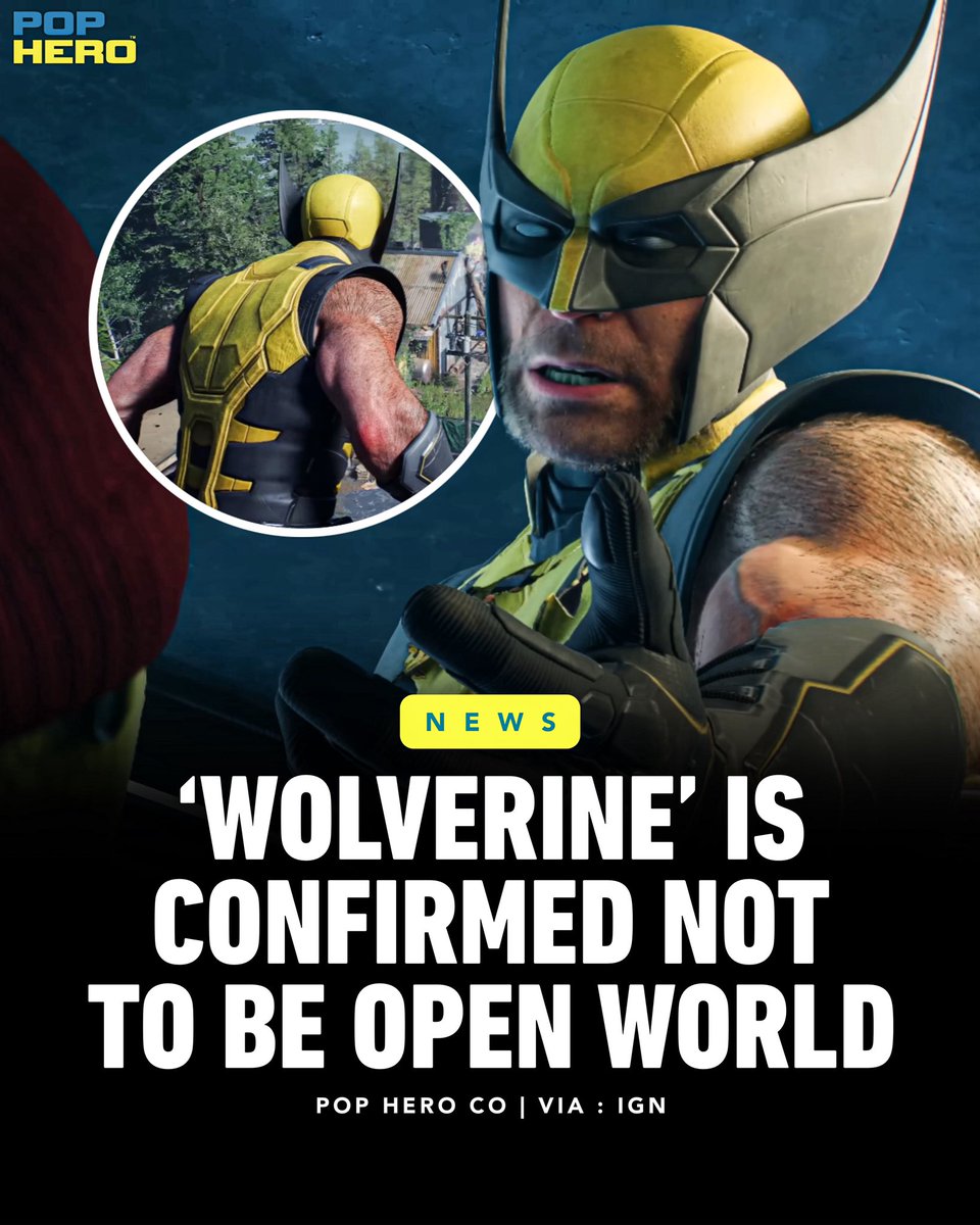 PopHeroCo's tweet photo. ‘WOLVERINE’ is confirmed to be a linear game.🎮

“We did not set out to make an open world game or a sandbox game. What we really wanted was high octane, high intrigue, linear single-player adventure, and the missions reflect that in their structure.” https://t.co/A0Isr0Hacl