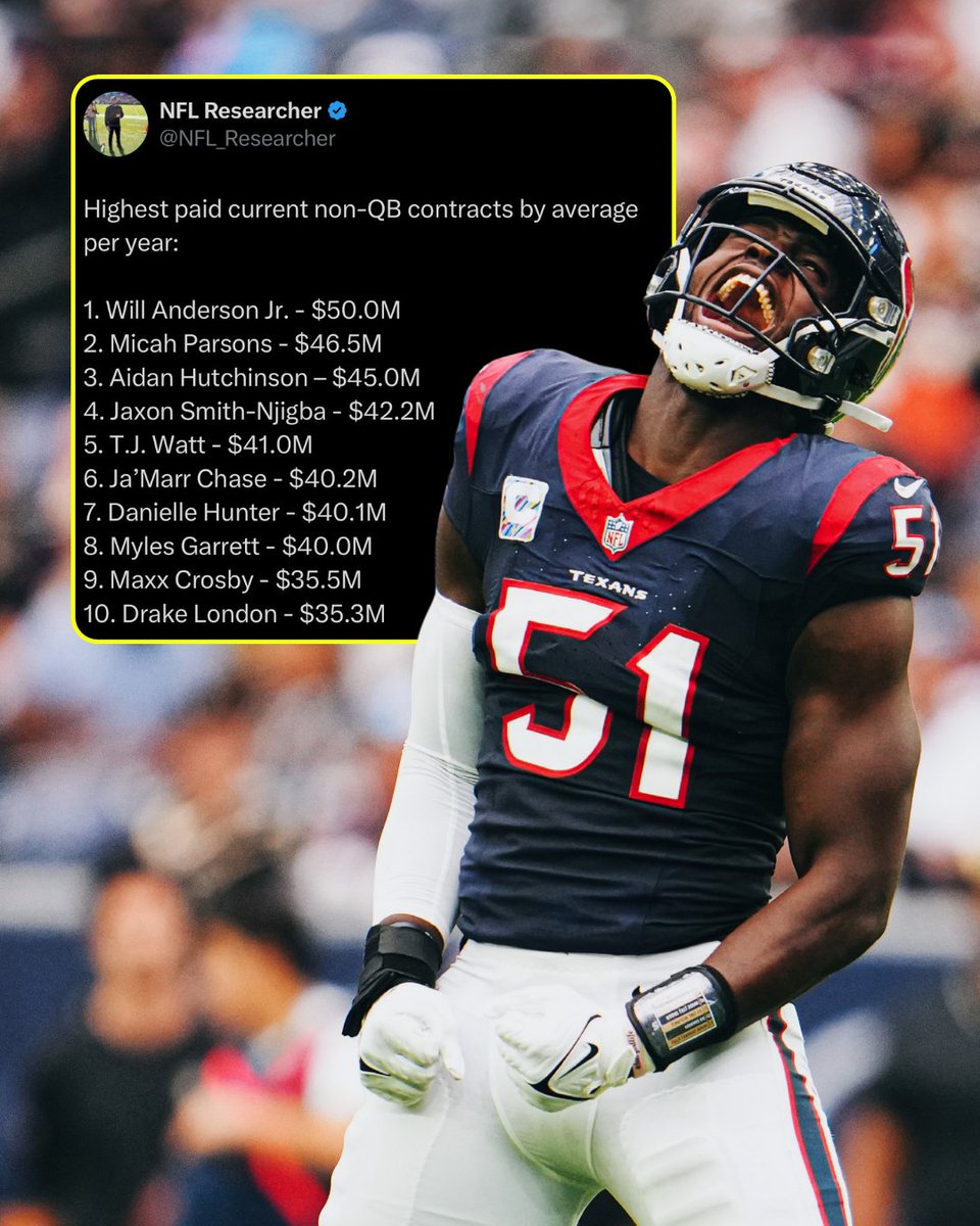 NFLonDAZN's tweet photo. These non-QBs are getting PAID 🤑

#NFLonDAZN https://t.co/zh3uKaTf3p