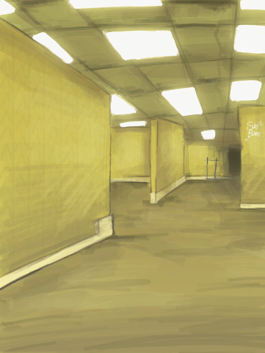 sun_bone's tweet photo. Here's some backrooms fanart 
Sorry for not posting for such a long time! https://t.co/CWg1sGUZqg