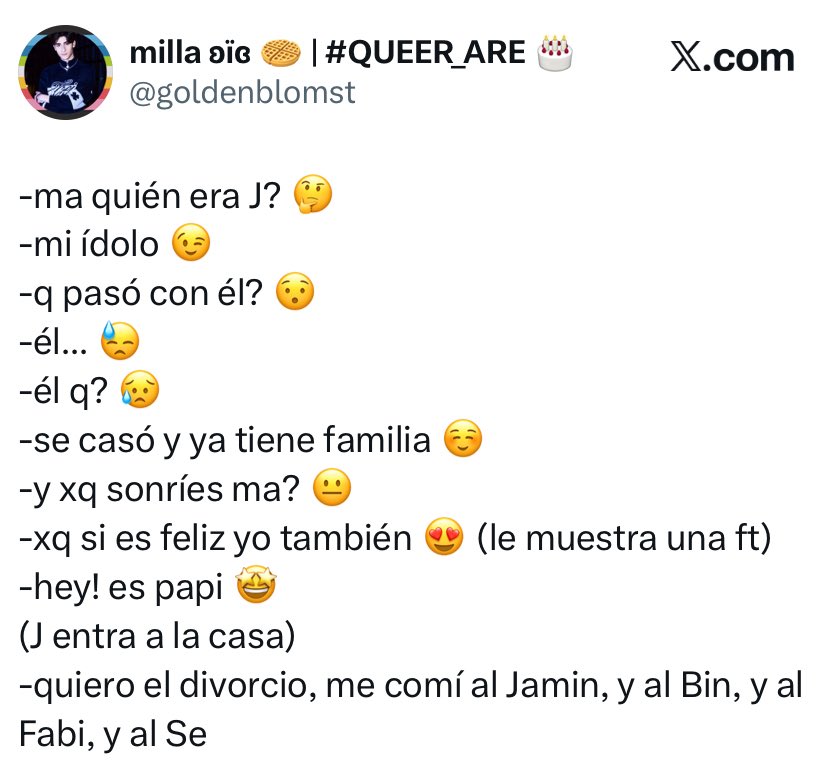 q_are y qnis en aprietos 🏳️‍🌈 tweet media