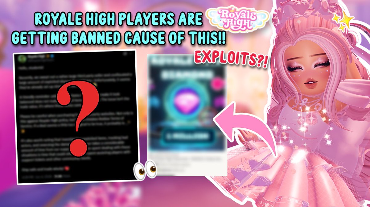 NabiiePlays's tweet photo. 🚨 ROYALE HIGH PLAYERS NEED TO SEE THIS! (BIG ISSUE!!) Go watch my new video! Make sure to like, comment, and subscribe! @RoyaleHighValks 

🩷https://t.co/3modNVNXqD

#royalehigh #rh https://t.co/cZIXtGN1bA