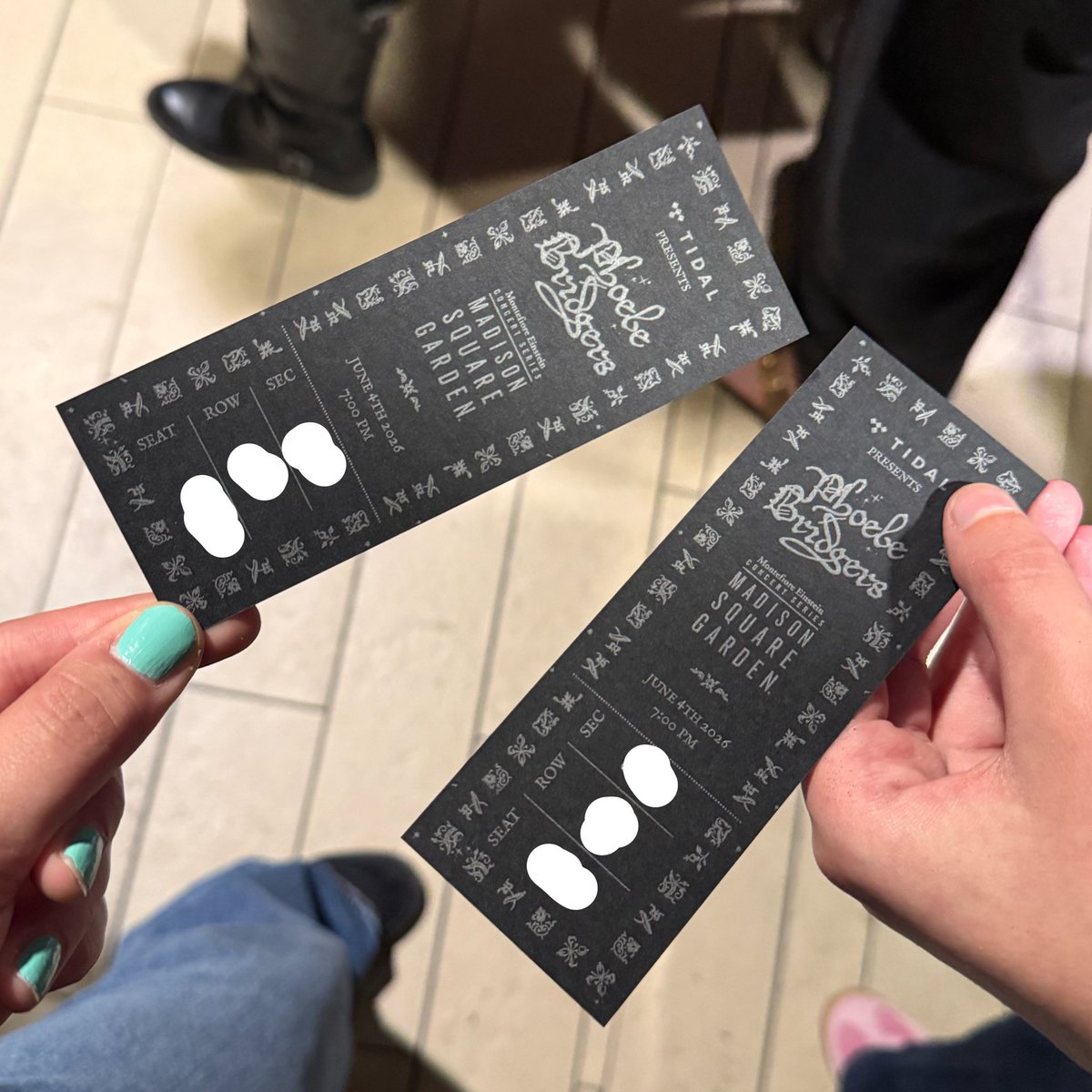 sourcebridgers's tweet photo. PHYSICAL TICKETS FOR MSG! https://t.co/9bszMTgpVI