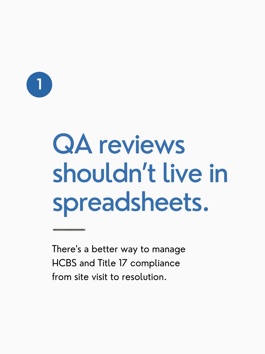 QuickSolvePlus's tweet photo. QA tracking for Regional Centers, built for HCBS and Title 17 workflows. 

Live webinar June 12 at 11:30 AM PT. 

See how the tool works from site visit to resolution.

Learn more.
https://t.co/WQx1UXQjQs

#HCBS #QualityAssurance #RegionalCenters https://t.co/2Oy4U1QPJJ