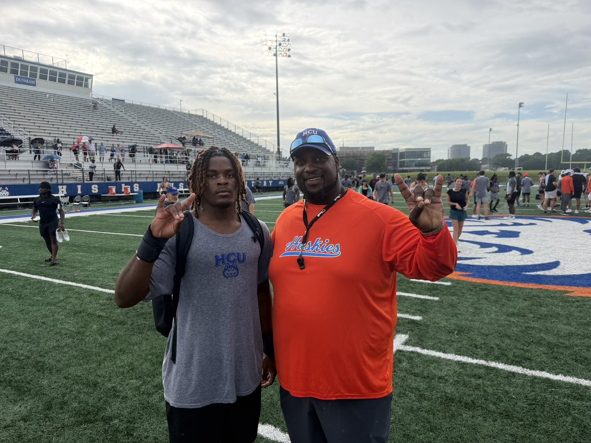 BrownSemico's tweet photo. Had a great camp yesterday @HCUFootball and got a lot of great coaching. Appreciate @_CoachEnnis for the coaching and tips. Looking forward to building relationships. @KleinFootball25 @TheMothersh1p @Coach_DPerez @CoachZachWill @LonzellG_94 https://t.co/AHb1GXzrX3