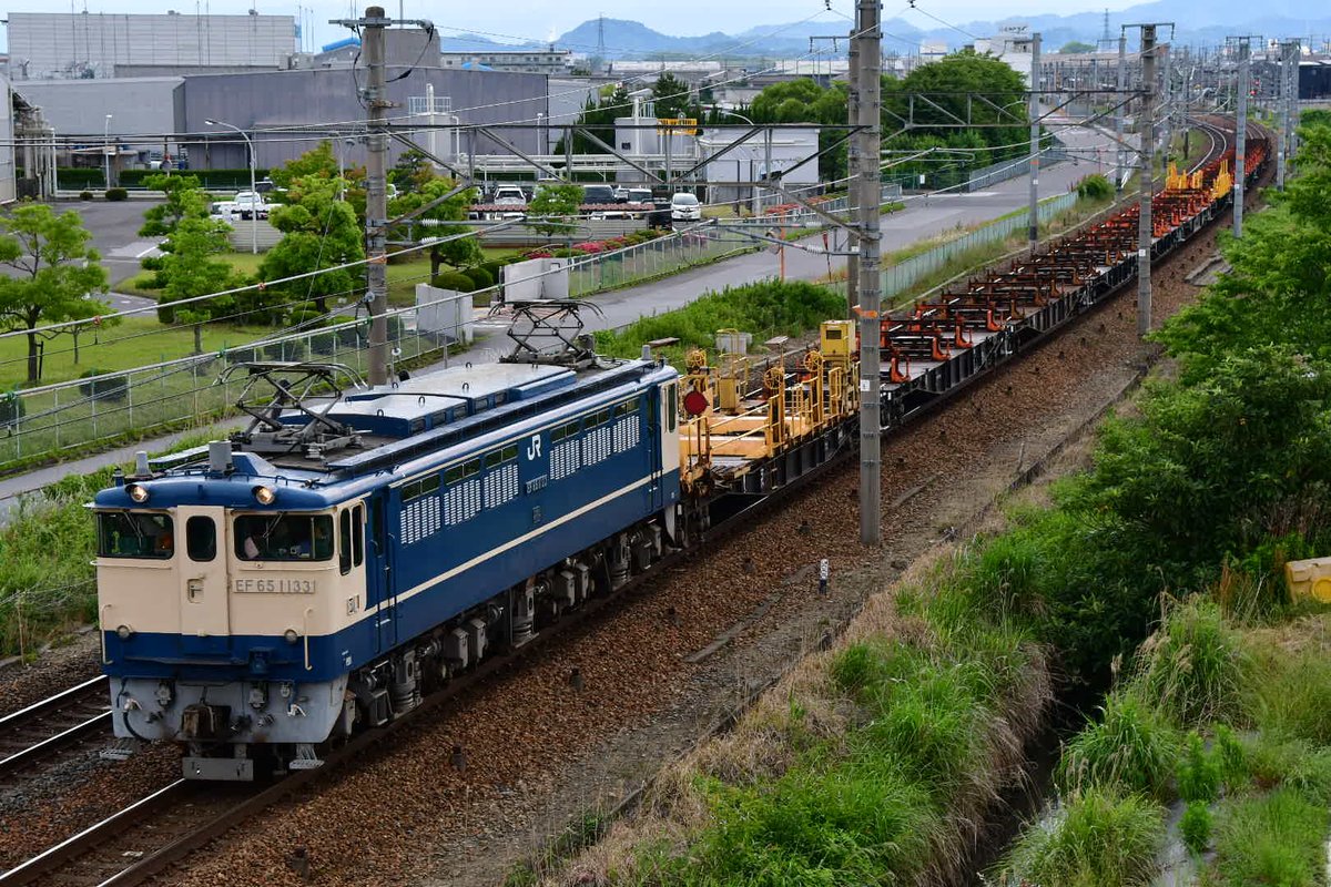 6/5 工9183 米原工臨返空 EF65 1133+ロンチキ12B