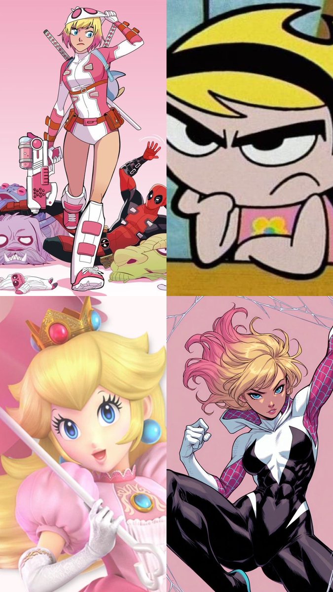 Bubblybookey1's tweet photo. the Pink and blonde combo https://t.co/qlNjCHJzrJ
