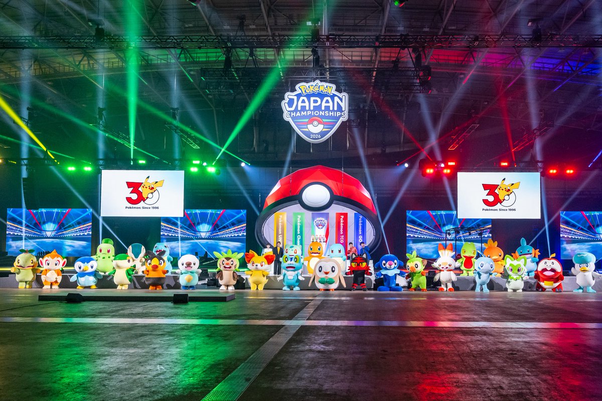 DtimesDream's tweet photo. 歴代の最初のパートナー27匹が大集結！
「ポケモンジャパンチャンピオンシップス2026( #PJCS2026 )」 #ポケモン30周年 スペシャルイベント
本日6月5日に行われたイベントの様子をレポート☆
詳細→https://t.co/IDTAinKKbh https://t.co/eBImpFKGxw